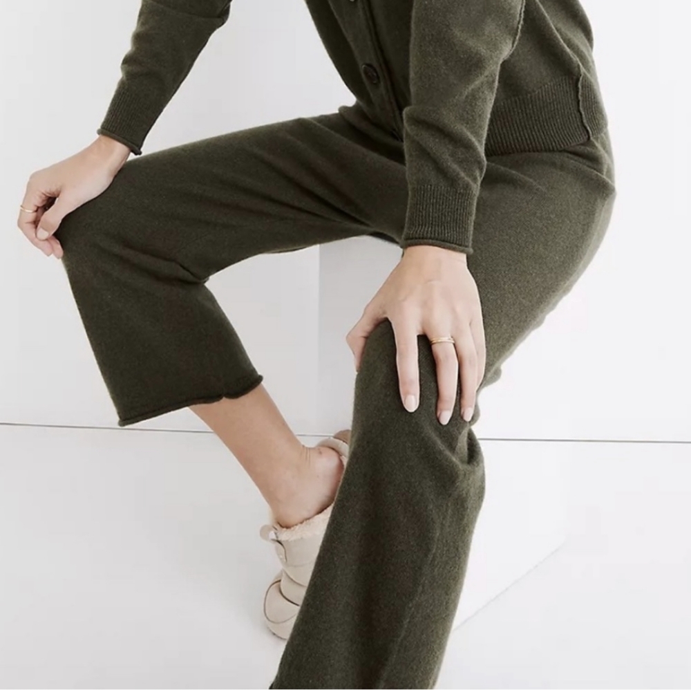 NWT Madewell Cashmere Carlyn Sweater Pants NEVER WORN Heather Moss